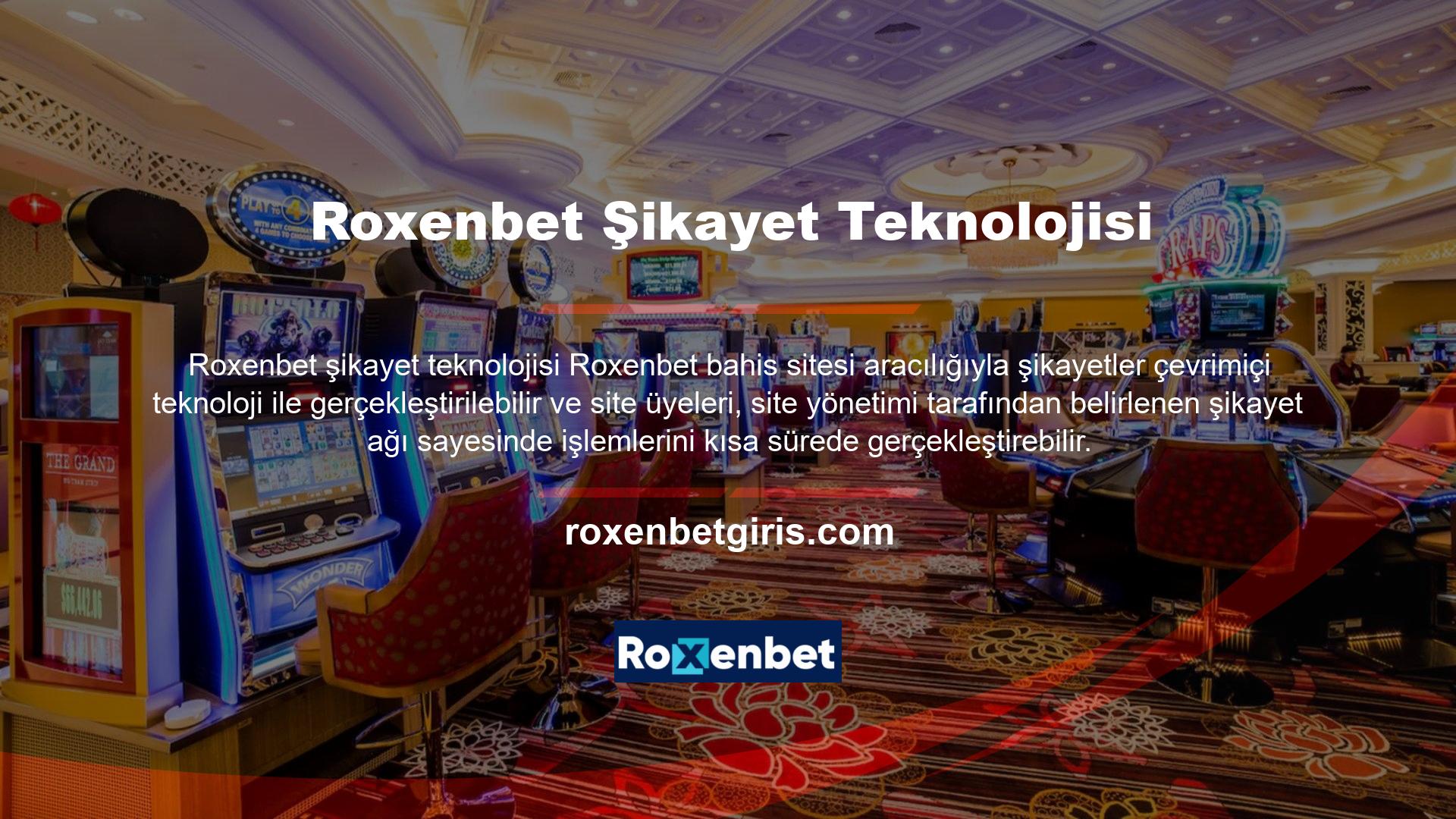 Kötü bir şey olursa, casino sitesini kullanan insanlar bundan şikayet edebilir
